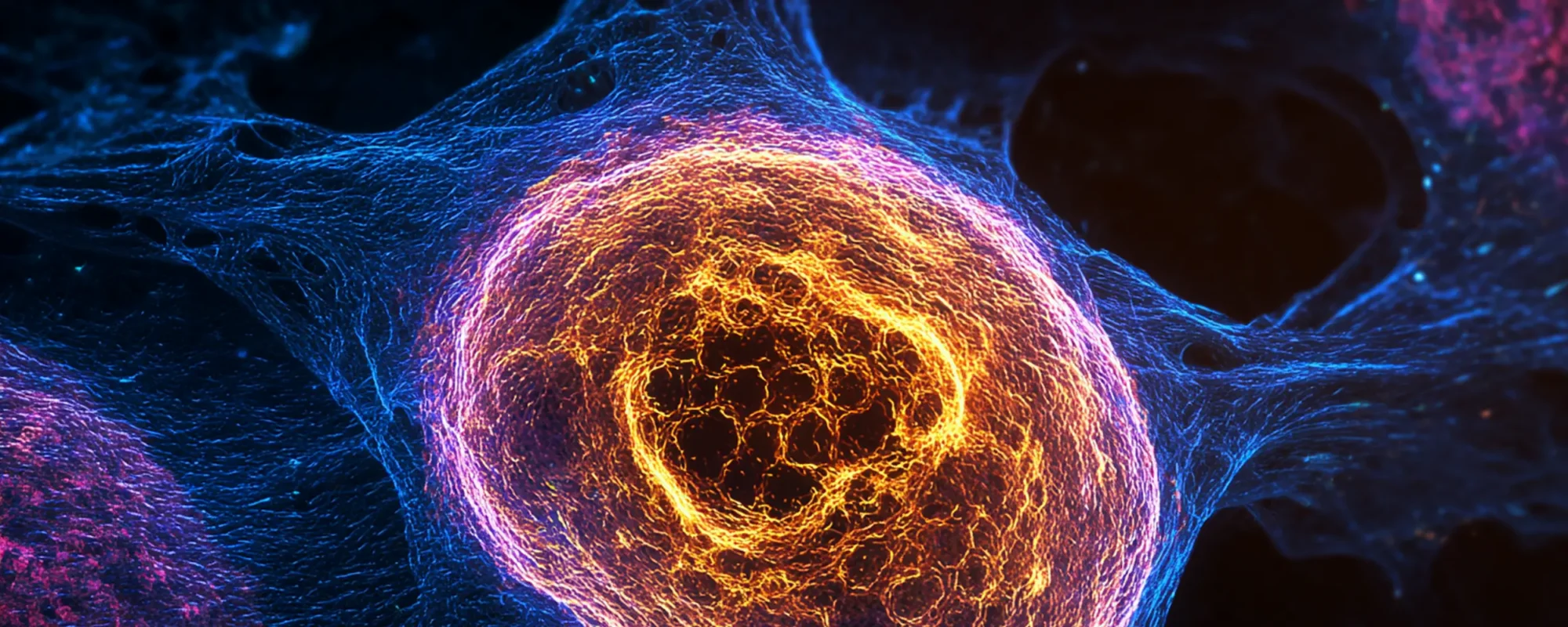 Close up graphic of a cell