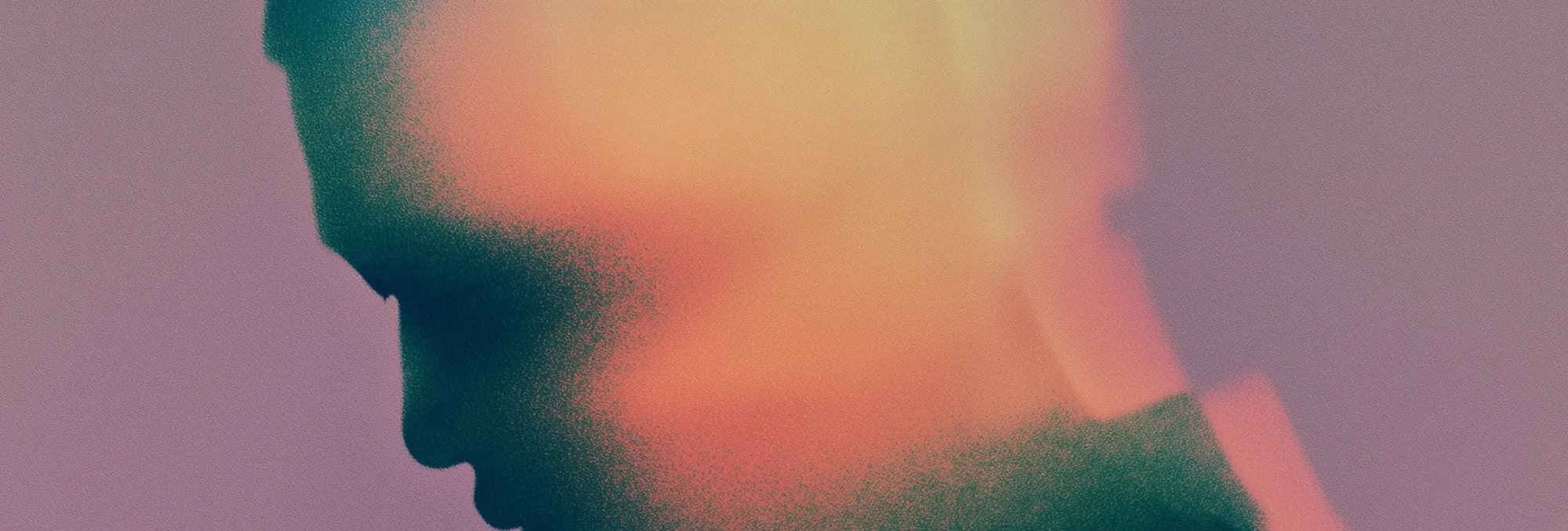 Blurry ambient graphic of a human head